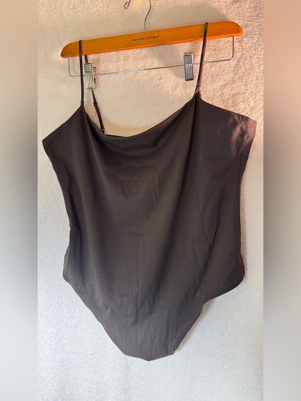 Athleta Black Cowl-Neck Bodysuit NWOT